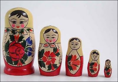 Old Matryoshka dolls